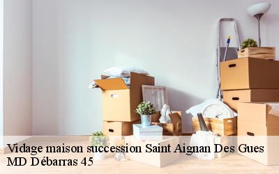 Vidage maison succession  saint-aignan-des-gues-45460 MD Débarras 45